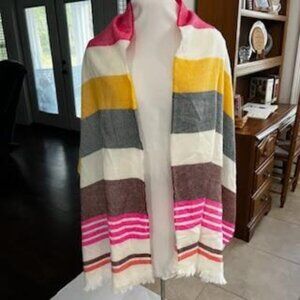 GAP Striped Scarf NWT Acrylic Accessories Wrap Preppy Warm Cozy